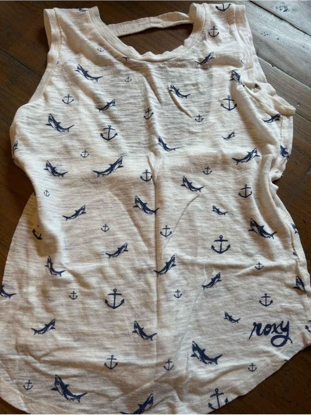 Roxy lightweight sharks and anchors tank top